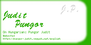 judit pungor business card